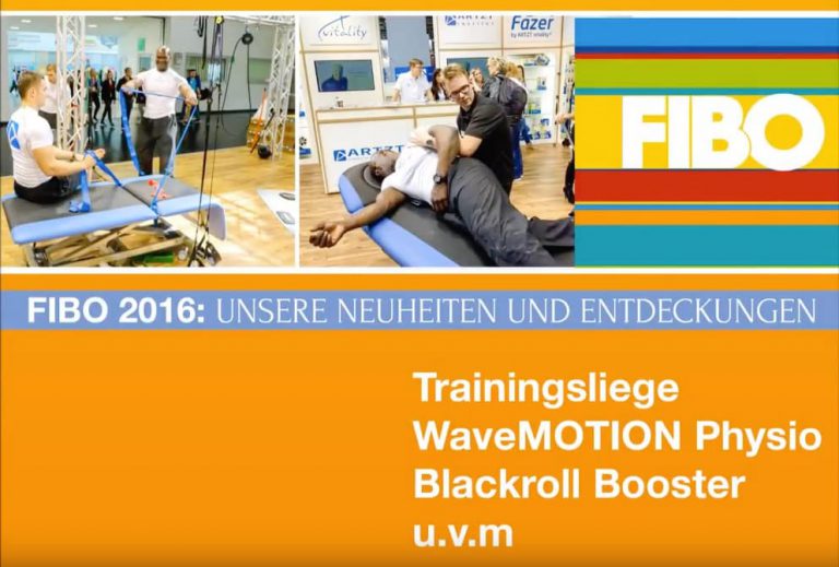 Fibo 2016 Neuheiten: Therapieliegen Trainingsliegen Faszientraining
